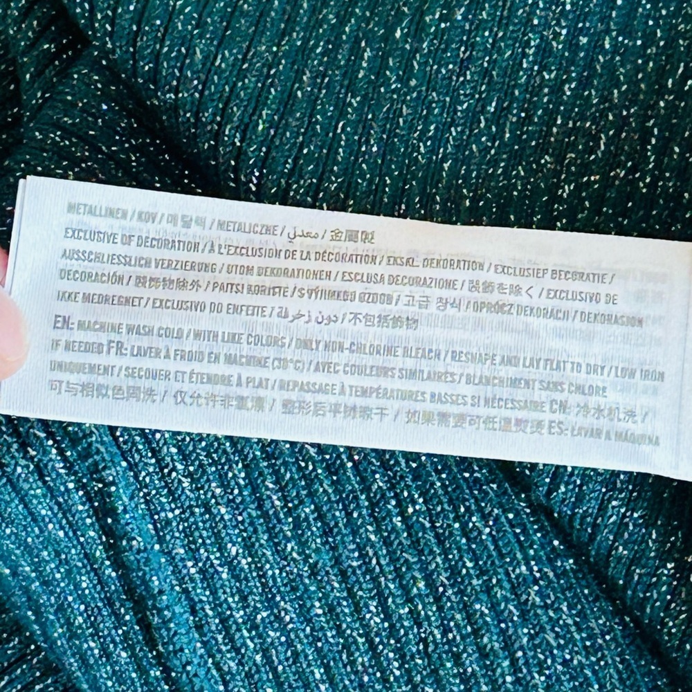 Abercrombie & Fitch Elegant Teal Long Sleeve Dress - Picture 10 of 12